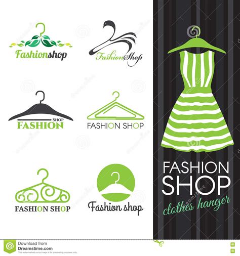 Fashion Shop Logo Stock Vector Illustration Of Background