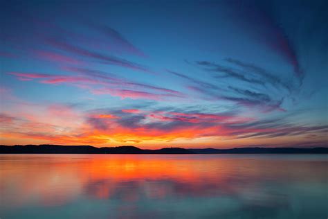 Sunset Over Water By Focusstock
