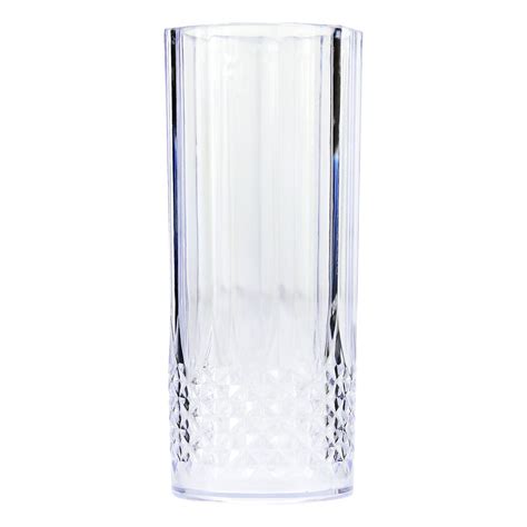 Vintage Clear Crystal Effect Plastic Glasses Drinking Picnic Garden Acrylic Ebay