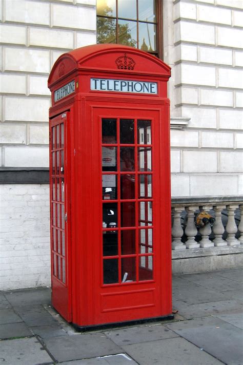 Uk London Red Telephone Box Telephone Booth Phone Box Telephone Box