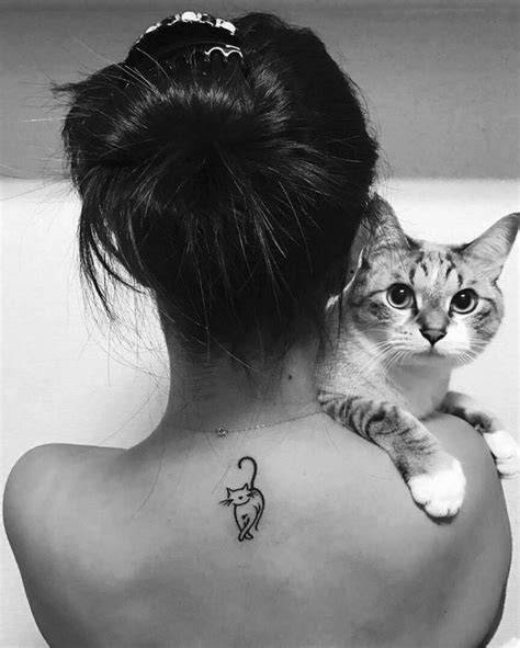 Cat Tattoo Simple Cute Cat Tattoo Cute Small Tattoos Tattoo Girls