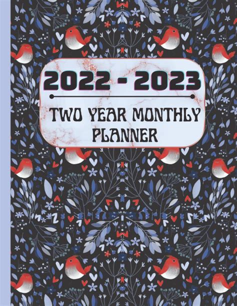 2022 2023 Two Year Monthly Planner 2 Year Monthly Calendar Planner For Personal Or Business