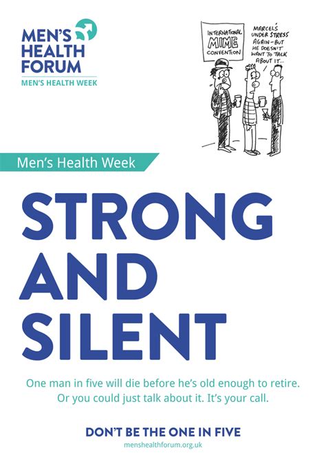 Dont Be The One In Five Strong And Silent Talk Posters Mens He