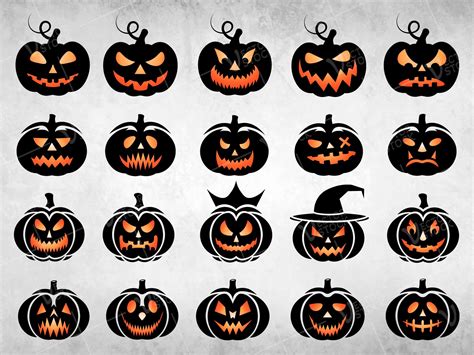 Halloween Pumpkin SVG Pumpkin Face SVG Halloween SVG