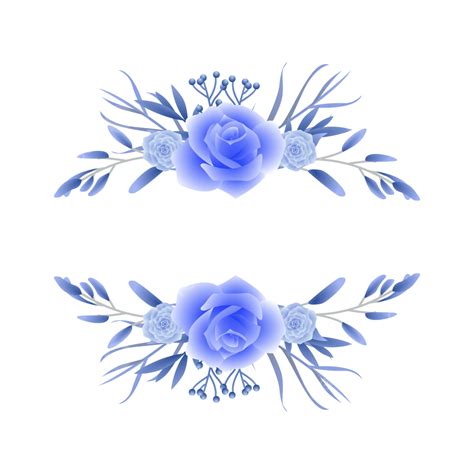 Blue Yellow Flowers Vector Design Images Vector Blue Flower Blue