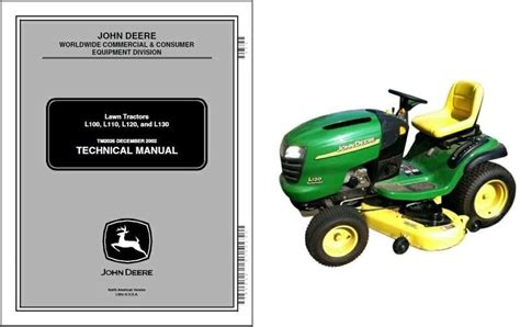 John Deere L100 L110 L120 L130 Lawn And Garden Tractor Service Repair