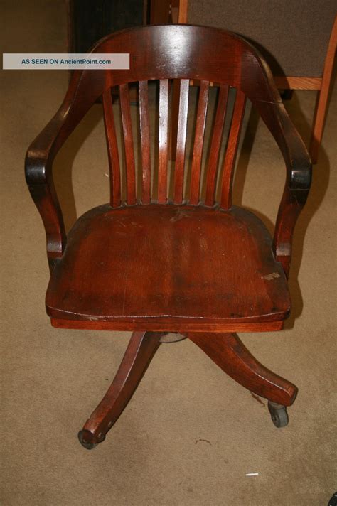 chair antique oak desk chair lawyer office sheybogan