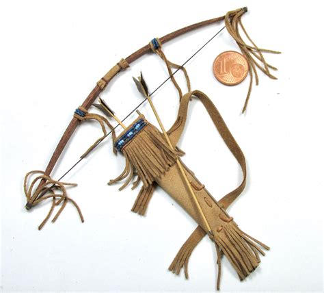 Native American Antler Handle Bow Arrow Set Ba22