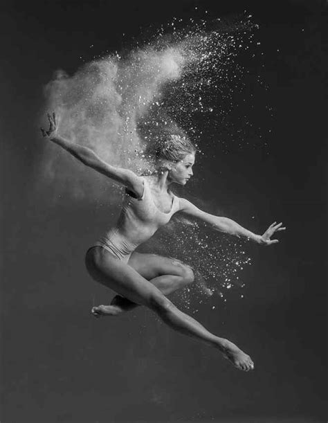 russian photographer creates explosive portraits of dancers using flour