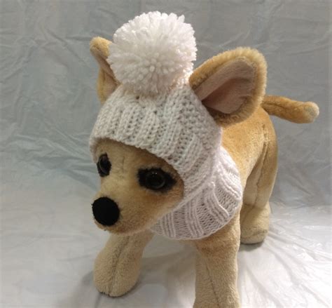 Pet Clothes Apparel Winter Outfit Knit Dog Hat For Small Dogs Etsy