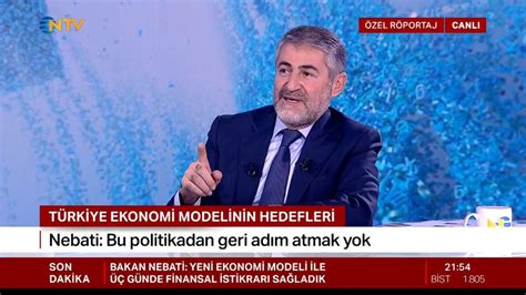 Nureddin Nebati Türkiye Ekonomi Modeli nin hedeflerini anlattı