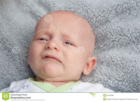 Pouting Baby Stock Image Image Of Face Front Displeased 35424985