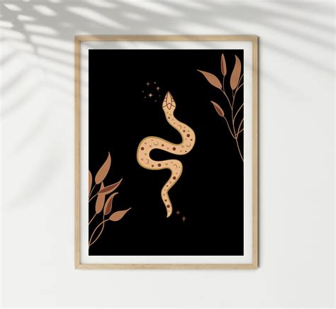 Snake Witchy Decor Witchy Wall Decor Celestial Decor Witchy | Etsy