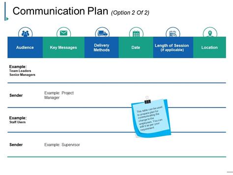 Communications Plan Powerpoint Template Free