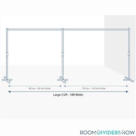 Roomdividersnow End2end Divider Stand Large 12ft To 18ft Wide