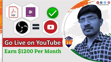 Teach Well And Make Profits 1200 Per Month Go Live On Youtube
