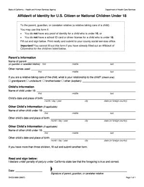 Affidavit Of Nationality Fill And Sign Printable Template Online