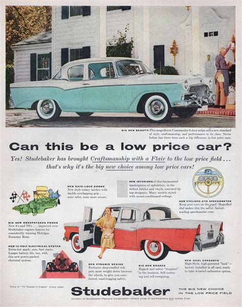 1956 Studebaker Studebaker Car Ads Tops Designs