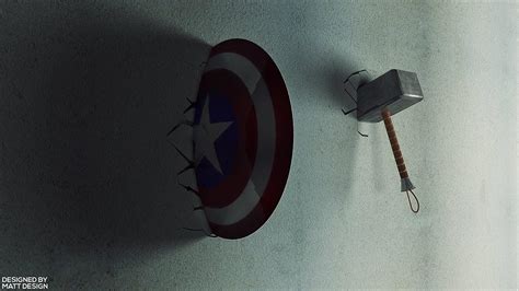 Captain America With Hammer Wallpapers Wallpaper Cave