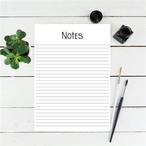 Note Paper Printable