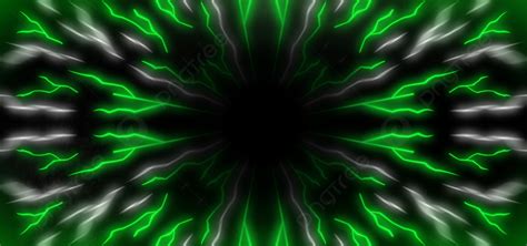 Lightning Background With Neon Light Effect Green Color Light
