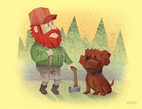 Just Finished This Lumberjack Illustration Illustration Graphic