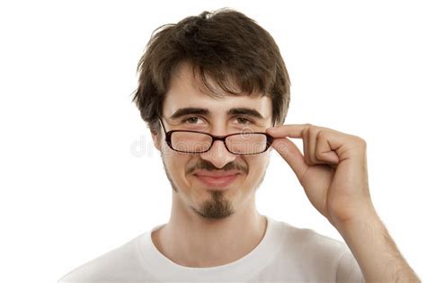 Young Man Wearing Glasses Stock Photo Image Of Young 16608860