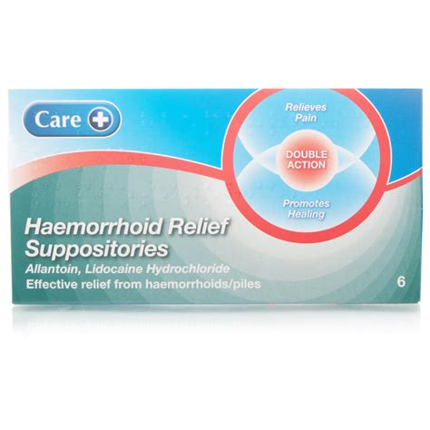 Care Haemorrhoid Relief Suppositories Chemist Direct