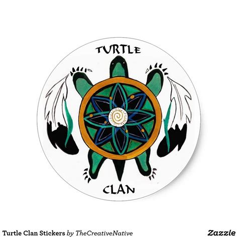 Turtle Clan Stickers Tribal Turtle Tattoos Native American Totem