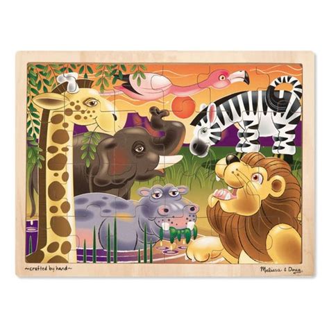 African Plains Wooden Jigsaw Puzzle 24 Piece Theisens Home And Auto