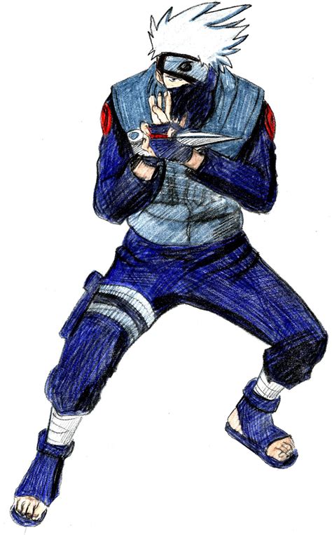 Naruto And Boruto 17 Kakashi Naruto Characters Drawing Easy Png