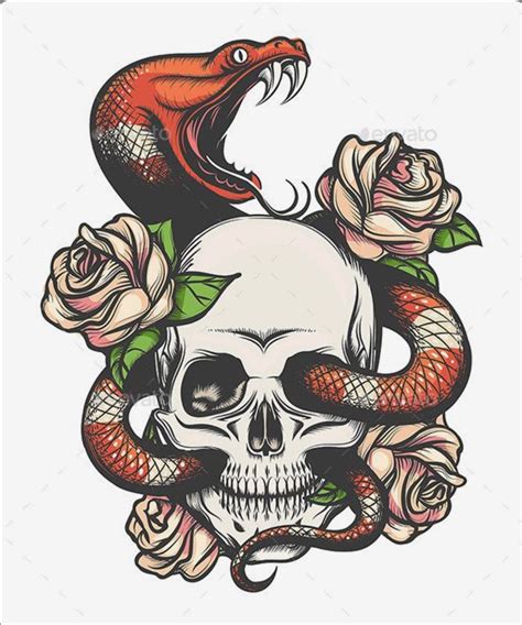 Pin By Diana Pentskofer On Skulls Snake Illustration