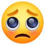It can express pity, begging, grievance or loveliness.the meaning of emoji symbol is pleading face, it is related to begging, mercy, puppy eyes, it can be found in emoji category: 🥺 Pleading Face Emoji on Facebook 4.0