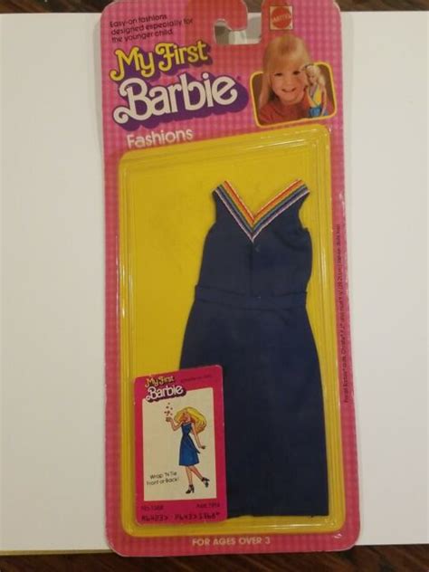 1980 My First Barbie Fashions Wrap Dress 1368 Fashion Doll Mattel