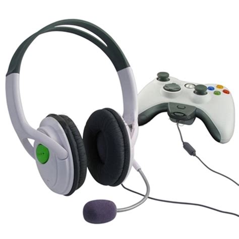 Hde Xbox 360 Gaming Chat Headset With Microphone For Xbox Live White
