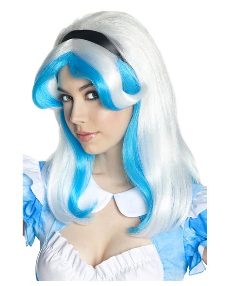 alice wig with headband sexy wonderland wig horror