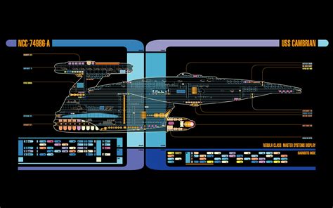 Star Trek Lcars Spaceship Schematic Wallpapers Hd Desktop And