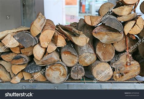 Stack Split Firewood Stock Photo 287830508 Shutterstock