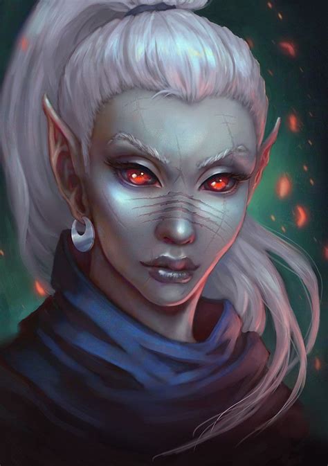 Dark Elf Elves Fantasy Fantasy Character Design