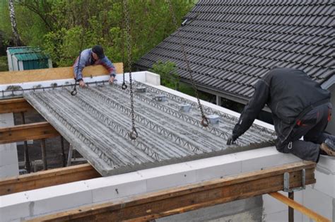 Diese decken können mit und ohne ortbetonergänzung. Decke im Erdgeschoss - Lieferung & Verlegung der ...