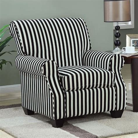 Ensa 29 wide barrel chair. Black and White Stripe Accent Chair Coaster Furniture | FurniturePick
