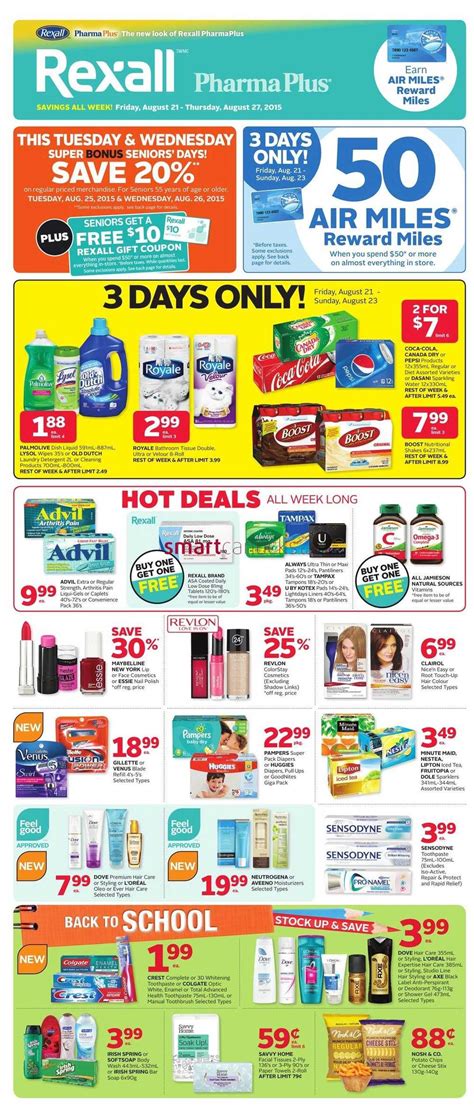 Rexall Pharmaplus Ontario Weekly Flyers Friday August 21 To Thursday