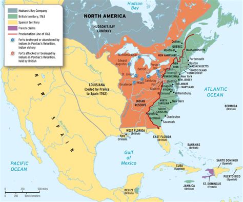 35 North America In 1763 Map Maps Database Source Map