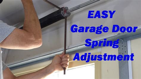 How To Adjust A Manual Garage Door