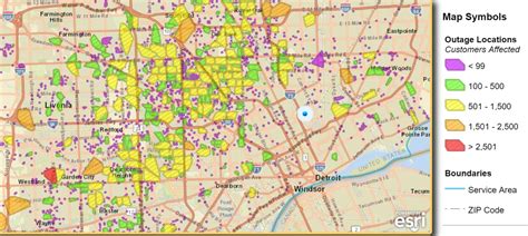 Dte Energy Power Outage Map Michigan Map