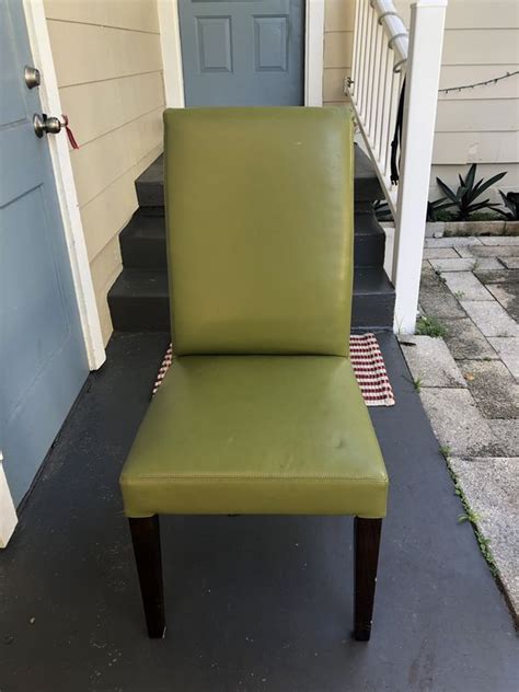 Set Of 6 Lime Green Dining Room Chairs For Sale In St