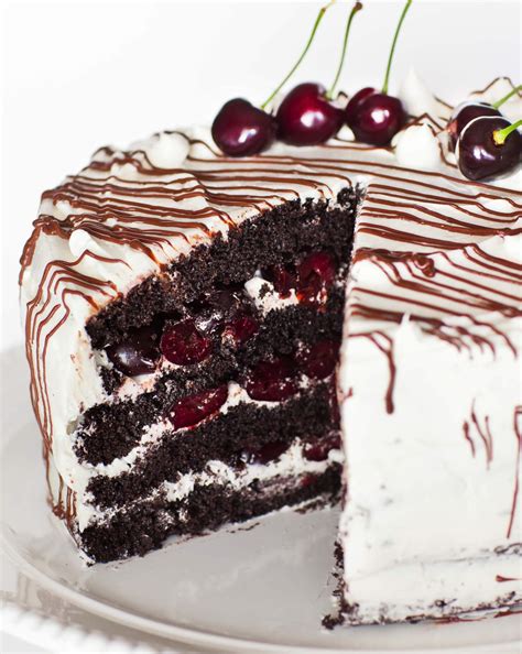 Chocolate Cherry Rum Cake Recipe With Meringue Buttercream Tatyanas