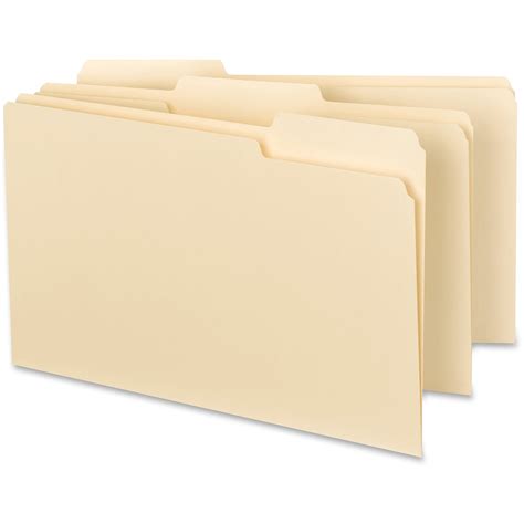 Business Source 13 Tab Cut Legal Recycled Top Tab File Folder