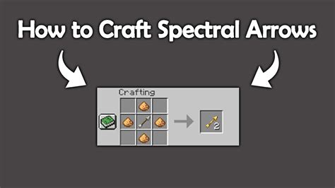 How To Craft Spectral Arrows In Minecraft Telugu Mr Maxus Minecraft