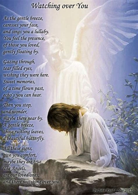 Guardian Angel Poem Watching Over Watching Over You Guardian Angel Quotes Angel Quotes